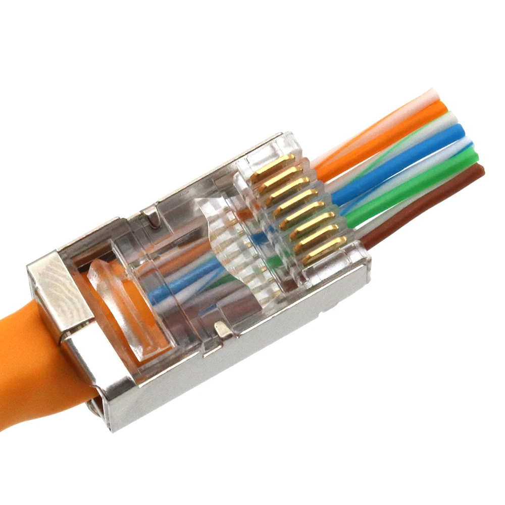 RJ45 패스스루 커넥터와 UTP 케이블을 활용한 네트워크 성능 향상 방법插图