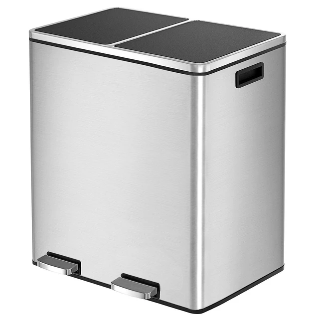 dual kitchen trash can