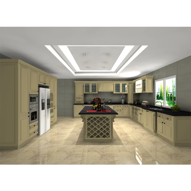 U-Shaped Kitchen with Island