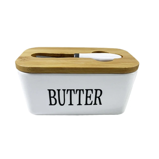 butter dish with knife holder