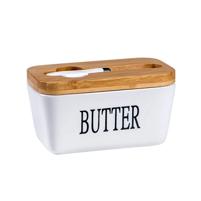 butter dish with knife holder