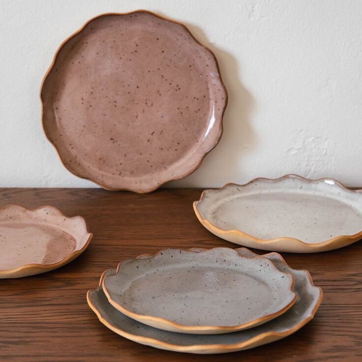 handmade ceramic plates