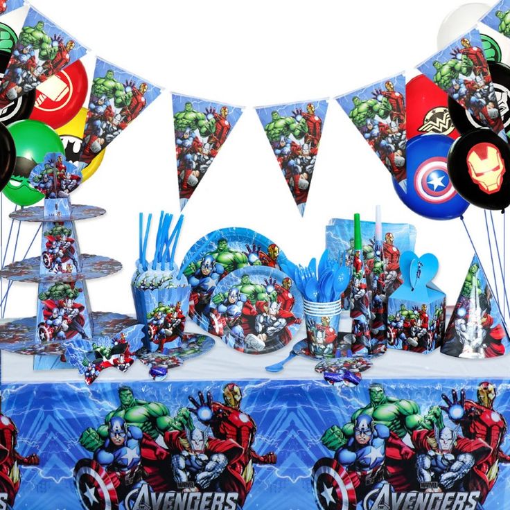 avengers party tableware