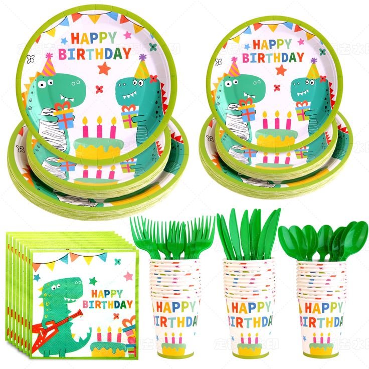 dinosaur party tableware