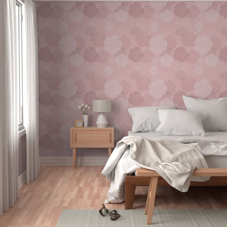 light pink wallpaper