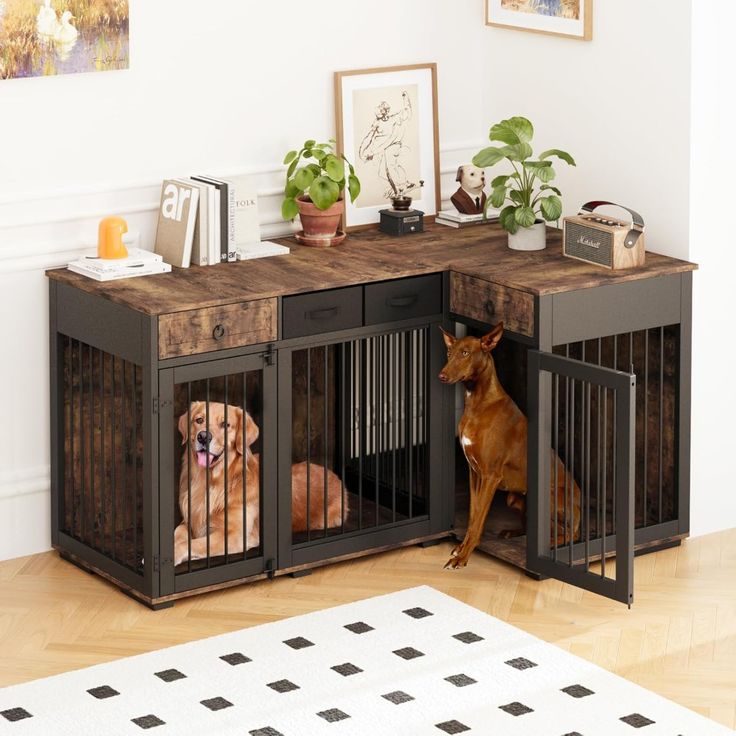 large dog kennel furniture