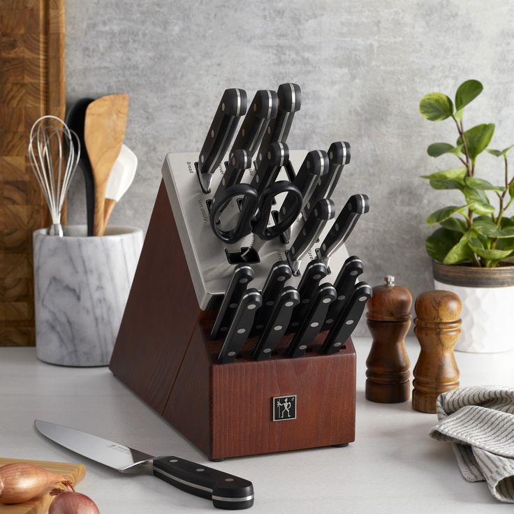 kitchen knife block set