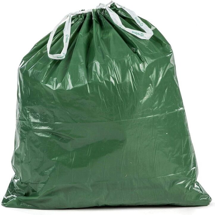 Green garbage bag