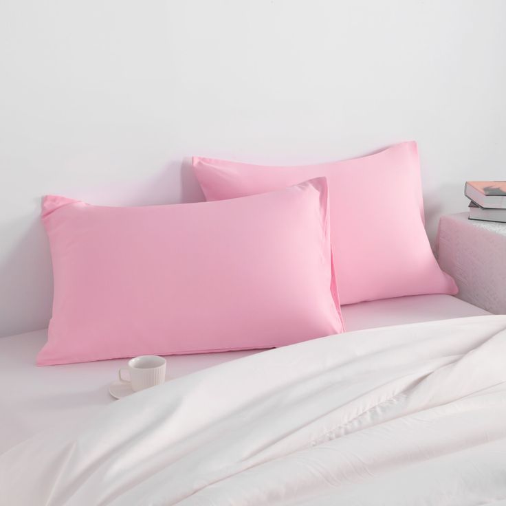 pink pillow case