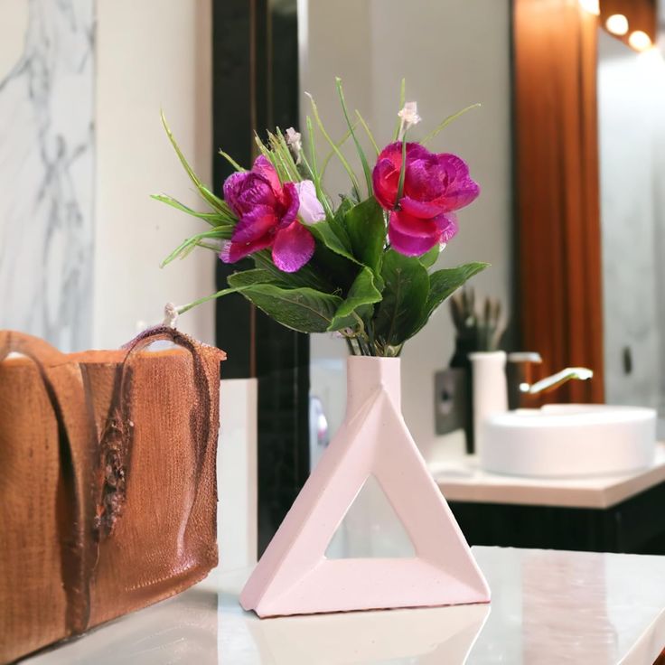 triangle vase