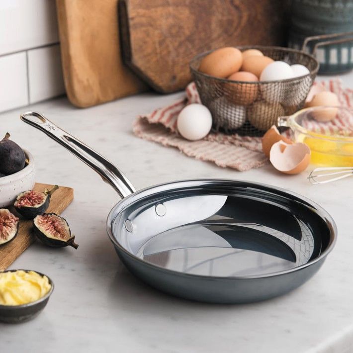 Titanium frying pans