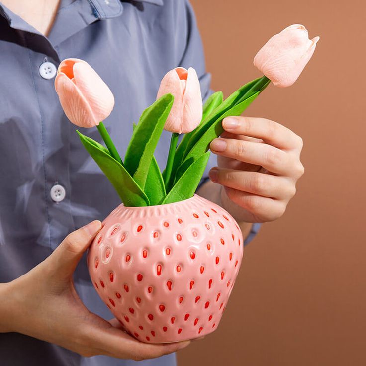 Strawberry vase