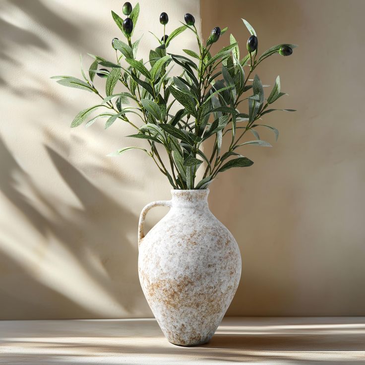 Earthenware vase